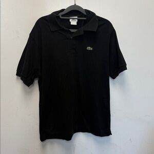 Lacoste Black Short Sleeve Polo